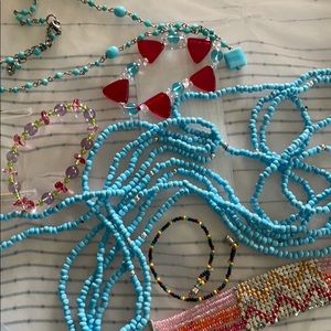 - Glass bead jewelry bundle